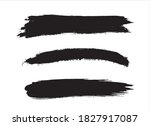 black watercolor paint stroke... | Shutterstock .eps vector #1827917087