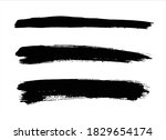 black ink paint stroke... | Shutterstock .eps vector #1829654174