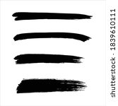 abstract black ink paint stroke ... | Shutterstock .eps vector #1839610111