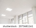 Acoustic ceiling with lighting...