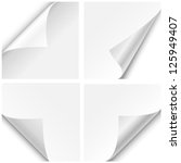 paper corner folds   set of... | Shutterstock .eps vector #125949407