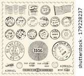 vintage stamps set   set of... | Shutterstock .eps vector #179228237