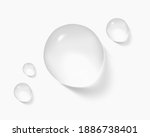 realistic transparent water... | Shutterstock .eps vector #1886738401