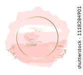 pastel rose and white brush... | Shutterstock .eps vector #1118284901