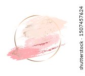 pink  nude  peach brush strokes ... | Shutterstock .eps vector #1507457624