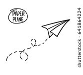 Vector Paper Airplane. Travel ...