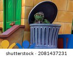 Small photo of NEW YORK, NY - NOVEMBER 25: Oscar the Grouch attends the 95th Annual Macy's Thanksgiving Day Parade on November 25, 2021 in New York City.