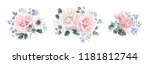 vector vintage floral... | Shutterstock .eps vector #1181812744