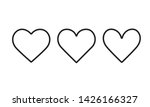 heart line isolated on white... | Shutterstock .eps vector #1426166327