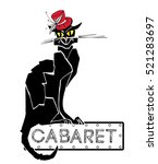 Vintage Cabaret Background With ...