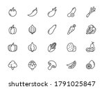 simple set of outline icons... | Shutterstock .eps vector #1791025847
