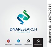 dna research logo template  ... | Shutterstock .eps vector #2107410314