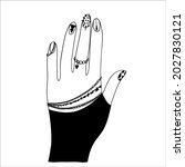 women's hands. manicure. beauty ... | Shutterstock .eps vector #2027830121
