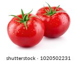 Tomatoes isolated on white....