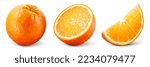 Orange isolated. orange fruit...