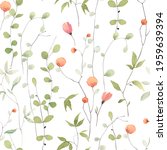 floral seamless pattern with... | Shutterstock . vector #1959639394