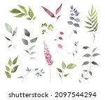 branches set with colored... | Shutterstock . vector #2097544294