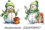 snowman clipart  isolated...
