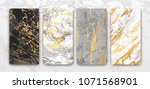 gold  black  white marble... | Shutterstock .eps vector #1071568901