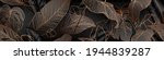 palm leaves  gold  black  white ... | Shutterstock .eps vector #1944839287