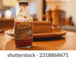 Small photo of Jefferson City, Missouri - May 31, 2023: Arthur Bryant's Kansas City barbecue sauce on a table at a home.