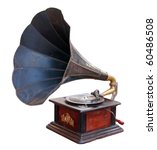 Vintage Gramophone Isolated....
