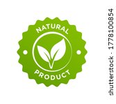 natural organic ingredients... | Shutterstock .eps vector #1778100854