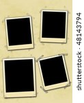 photo frames on aged paper | Shutterstock . vector #48143794