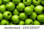 Lots of green apples....