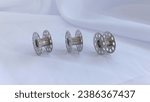 Small photo of Bobbins on white background. The bobbin is where the bottom thread is wound on the sewing machine.