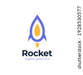 simple rocket logo design icon... | Shutterstock .eps vector #1928530577