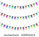 christmas light bulbs isolated... | Shutterstock .eps vector #328902614