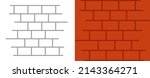 Brick Wall Line Pattern Element ...