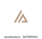  letter a enclosed in a... | Shutterstock .eps vector #367085441