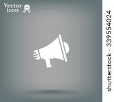 megaphone icon | Shutterstock .eps vector #339554024