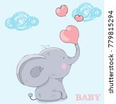 Cute Elephant Love Cartoon Hand ...
