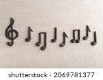 Black music violin clef sign...