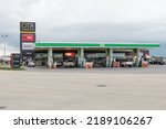 Small photo of Tailem Bend, Australia - August 05, 2022: BP OTR road house, the service station near The Bend Motorsport Park, South Australia