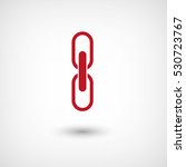 link   red vector  icon with... | Shutterstock .eps vector #530723767