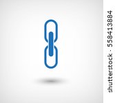 link    blue vector icon | Shutterstock .eps vector #558413884