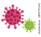 covid19 virus particles... | Shutterstock .eps vector #1895797141