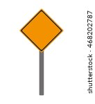 flat design blank yellow street ... | Shutterstock .eps vector #468202787