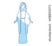 saint virgin mary religion... | Shutterstock .eps vector #648854371