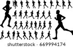 Runners Silhouettes Collection  ...