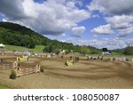 Small photo of Site of International Bromont Quebec is horse jumping event of the year. Top-level competitions on a site that beautiful beyond compare.