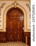 Small photo of QUEBEC CITY CANADA 08 28 2022: Door of the National Assembly of Quebec (officially in French: Assemblee nationale du Quebec) is the legislative body of the province of Quebec in Canada.