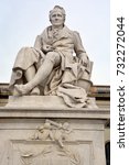 Small photo of BERLIN GERMANY 09 23 17: Statue of Alexander von Humboldt outside Humboldt University was a Prussian geographer, naturalist, explorer, and influential proponent of Romantic philosophy and science.