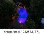 Small photo of Experience the allure of our luxurious sparkling pool, captured in mesmerizing day and night aerial shots. Indulge in pure bliss and unwind in style. #LuxuryLiving #AerialPhotography #DroneShots #Pool