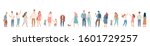people crowd. background people ... | Shutterstock .eps vector #1601729257
