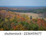 Fall trees on Washington Island, Door county, Wisconsin, USA